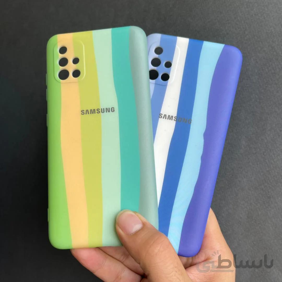 قاب سیلیکونی گوشی سامسونگ samsung galaxy a02s مدل رنگین کمانی ویتنامی اصل