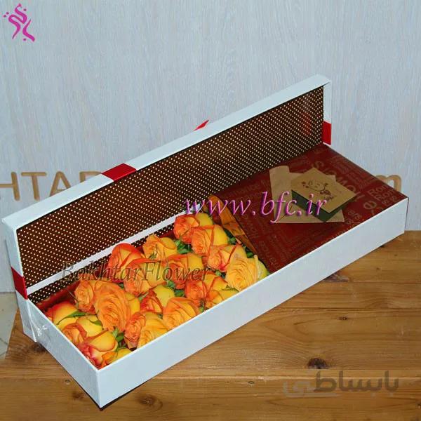 باکس گل رز و جعبه کادوئی با رز