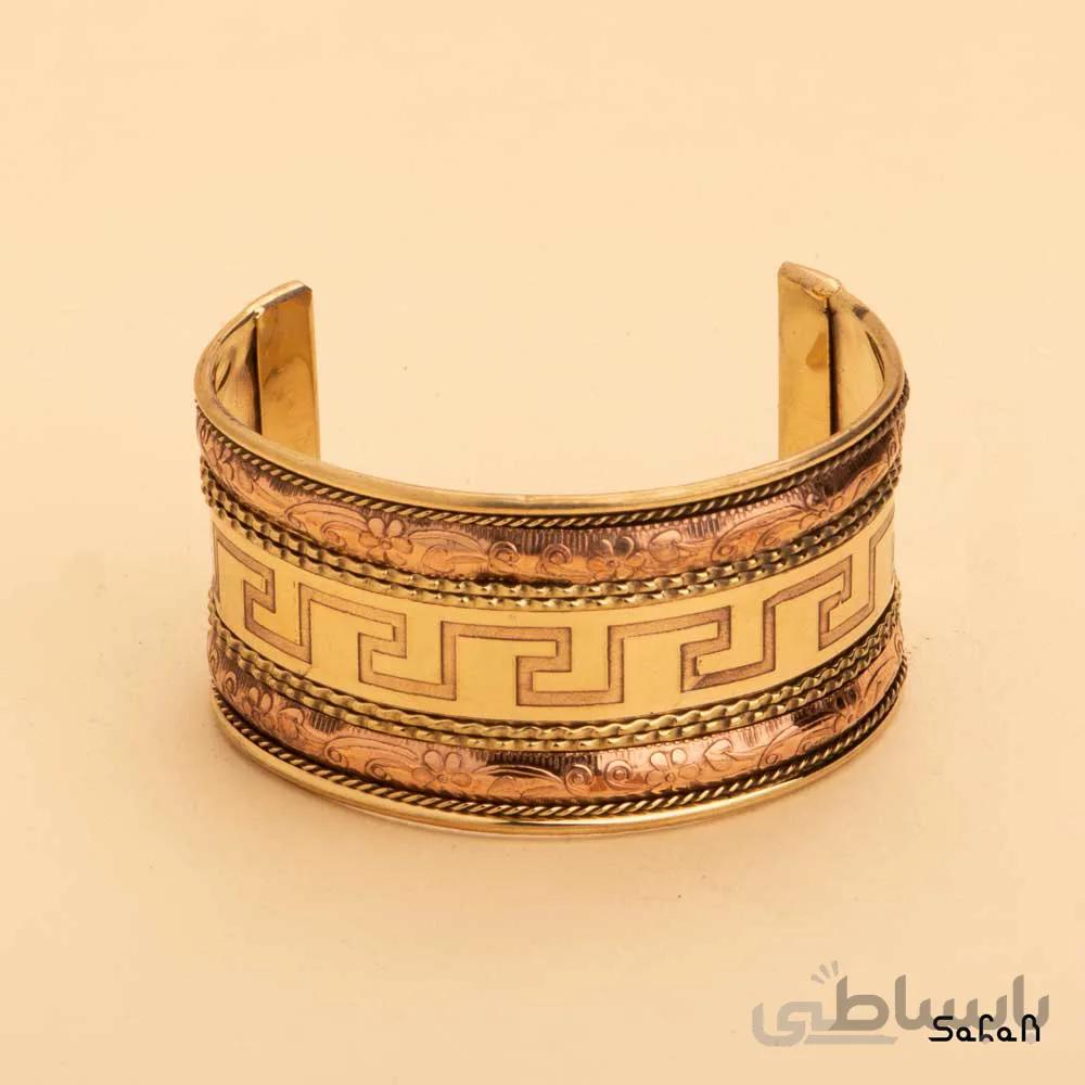 دستبند النگویی هندی برنجی