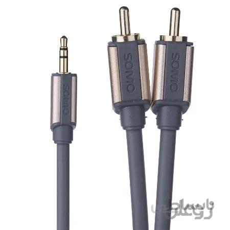 کابل تبدیل جک 3.5 میلی متری به RCA سومو مدل SR5518 طول 1.8 متر