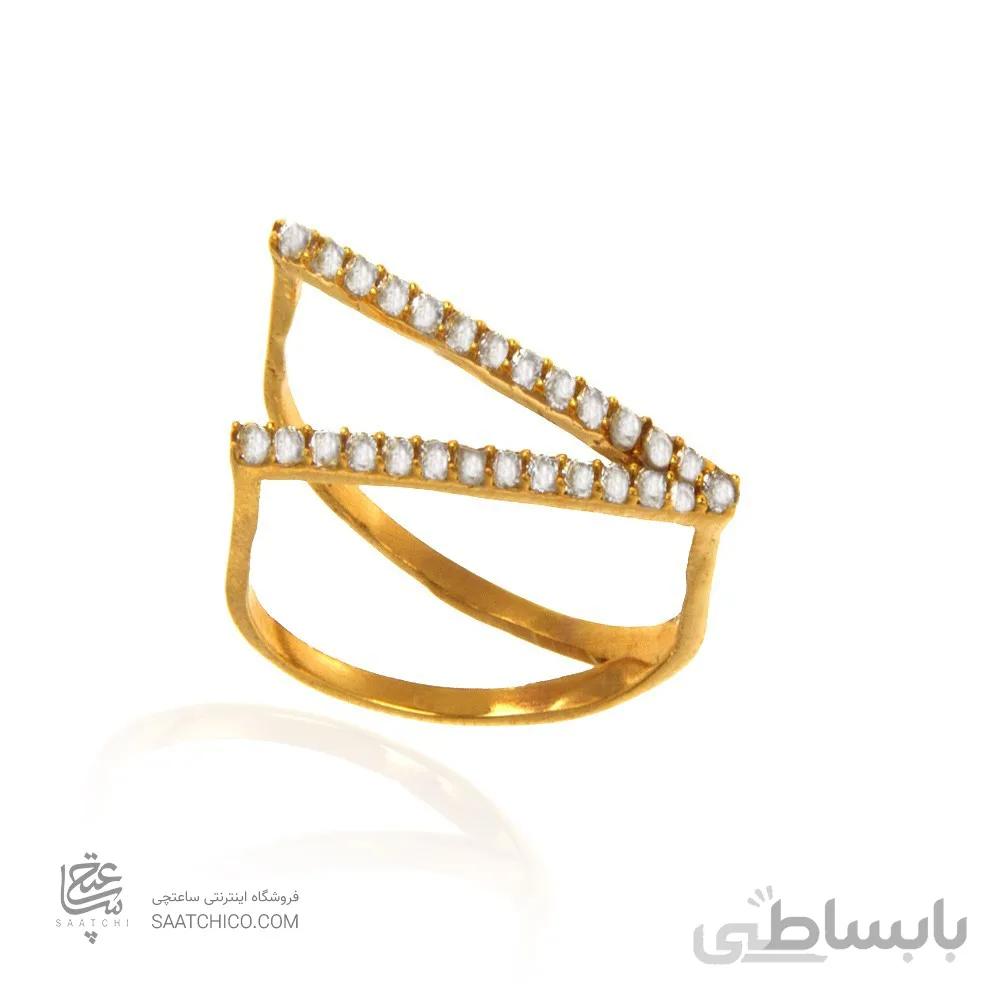 انگشتر طلا زنانه با نگین کد CR409