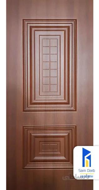 درب اتاق برجسته دو قاب PVC-B311