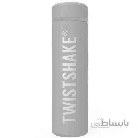 فلاسک سرد و گرم کودک تویست شیک طوسی Twistshake