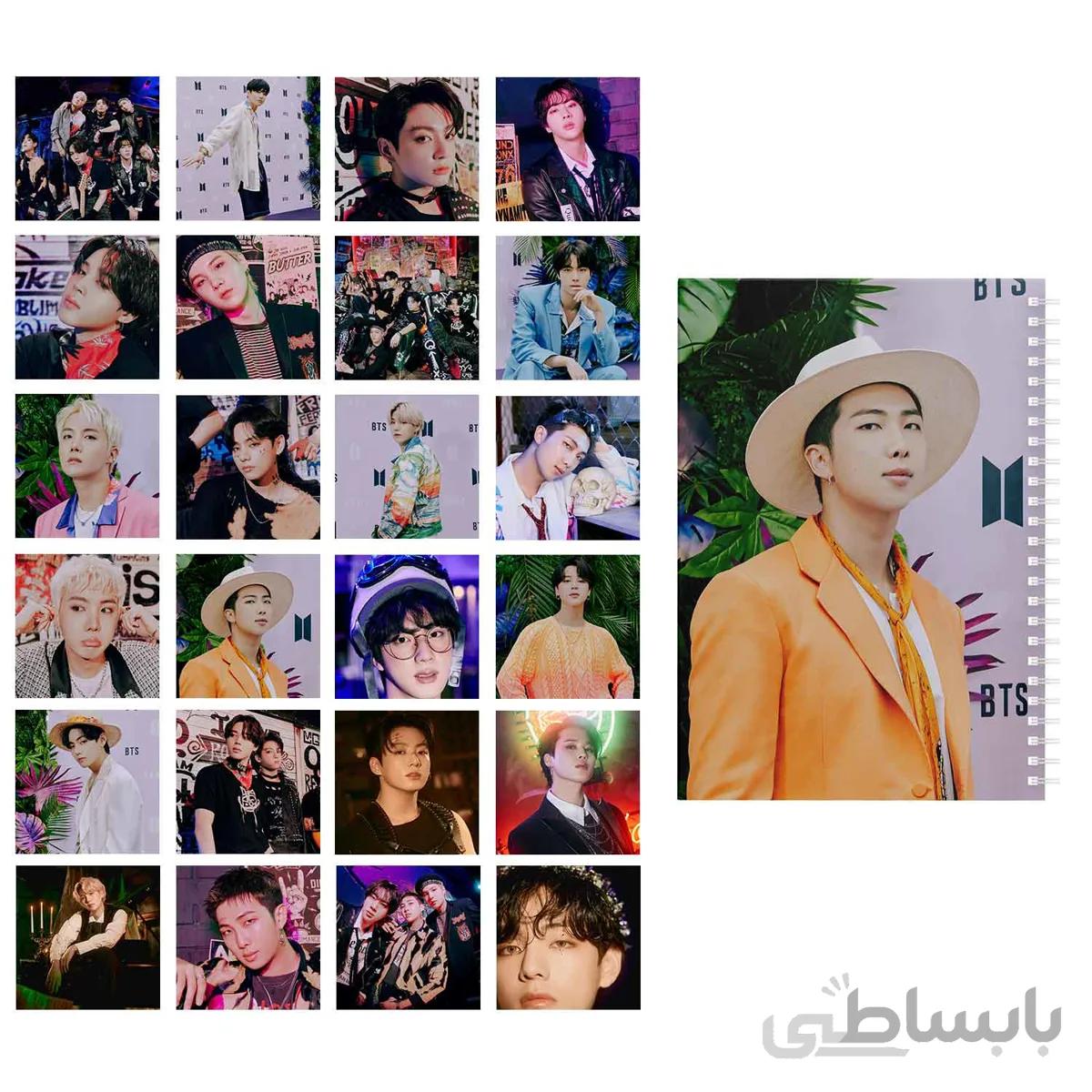 مجموعه 24 عددی فتوکارت BTS 2022 BTS Seasons Greetings به همراه دفتر یادداشت کد 10111229
