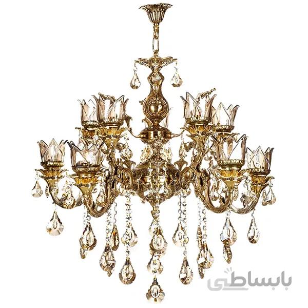 لوستر چشمه نور 10 شعله کد C2503/5-B برنز