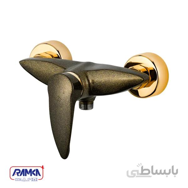 شیر توالت پروانه زیتونی طلایی کاویان