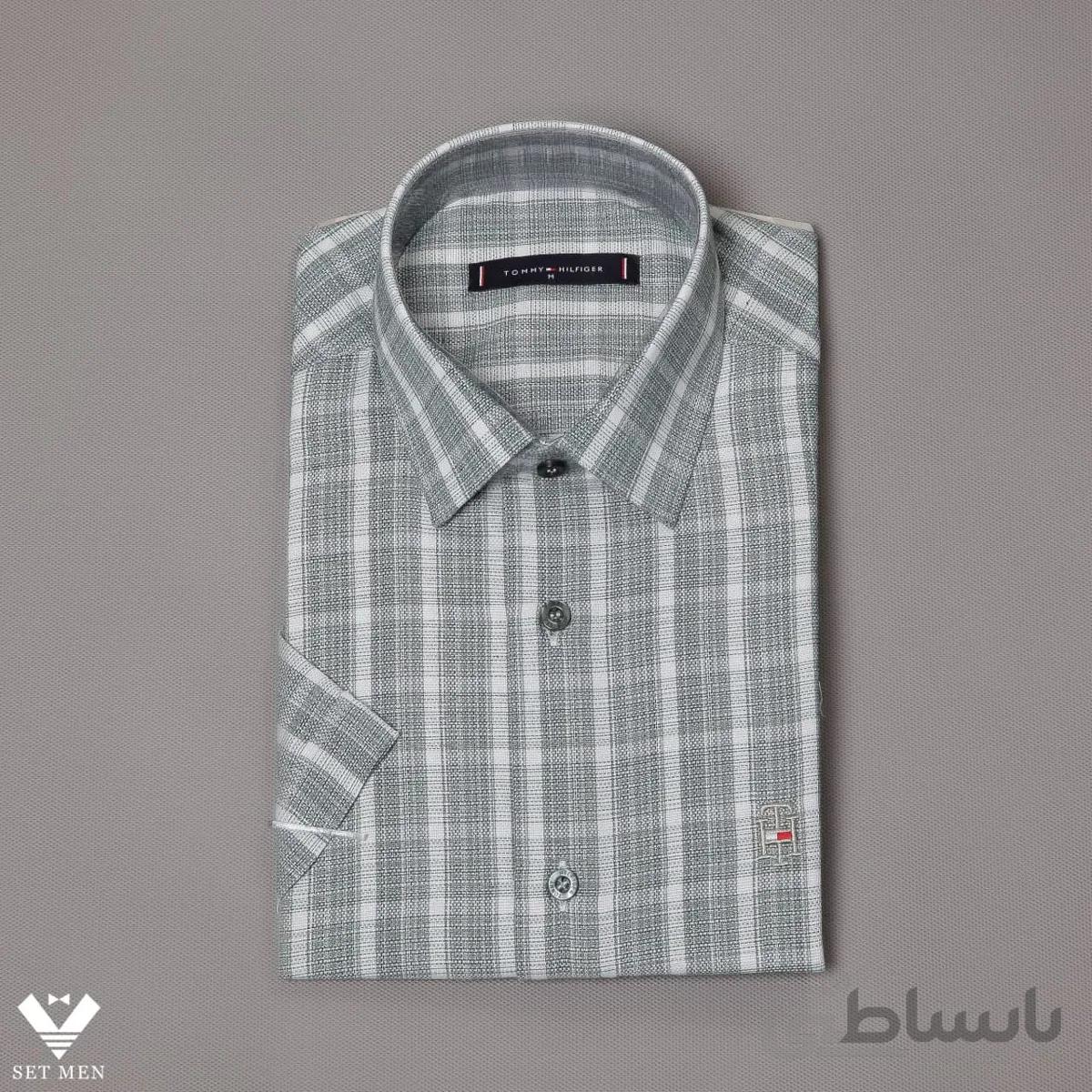 پیراهن آستین کوتاه Tommy Hilfiger چهارخانه pn177