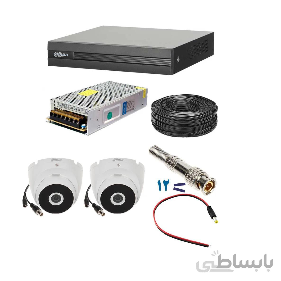 پک 2 دوربین مداربسته داهوا Full HD 1080P | T2A21P