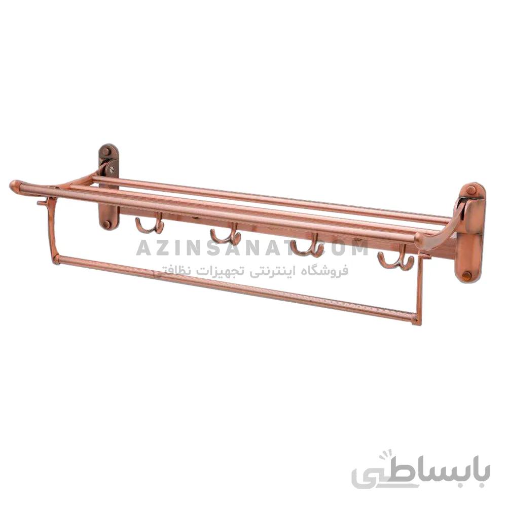 رخت آویز تاشو استیل Nice 60cm (رزگلد)