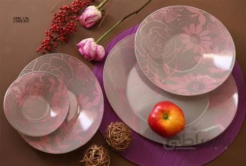 سرویس 26 پارچه بیضی آذین اوپال طرح شیلا کد 815