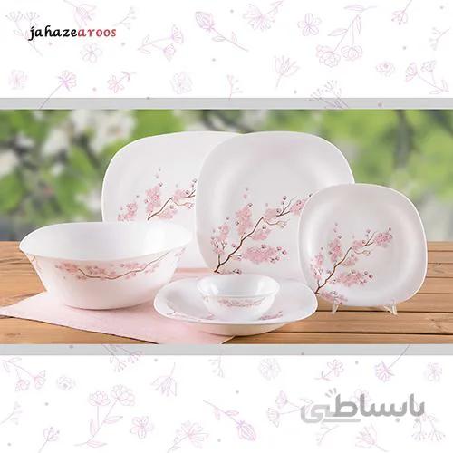 سرویس ۲۸‌پارچه مربع پارس اپال‌کد448