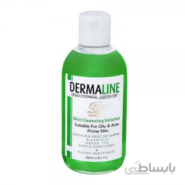 محلول پاک کننده پوست چرب درمالاین ا ( DERMALINE Skin Cleansing Solution (Suitable For Oily & Acne Prone Skin) ) کد 282869