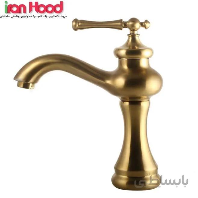 شیر روشویی البرز روز مدل علاالدین طلامات ا Alborzrooz gold mate-Alaeddin basin tap