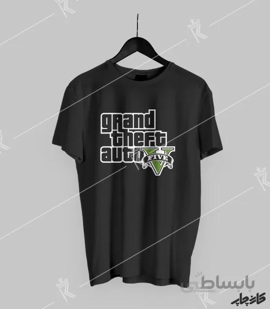 تیشرت مشکی گیمر GTA
