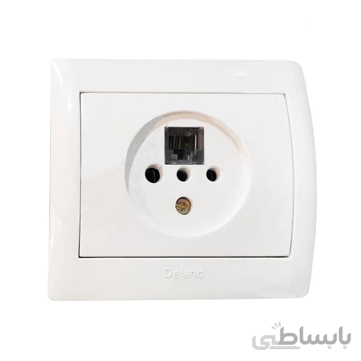 پریز تلفن دلند مدل آریا