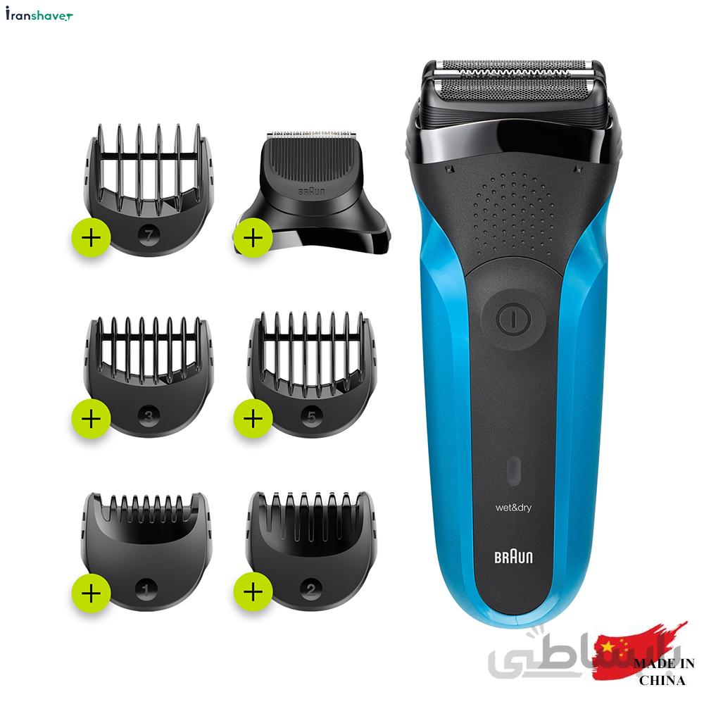 ماشین اصلاح سر و صورت براون Braun Series 3-310BT (ارسال از آلمان 7 تا 14 روز کاری)