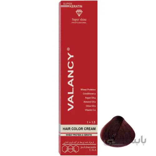 رنگ مو والانسی شماره RF3 رنگ آلبالویی تیره 100 میلی لیتر ا VALANCY Hair Color Cream