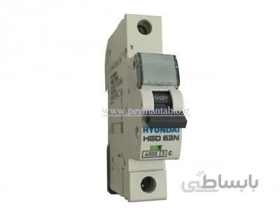 کلید مینیاتوری (mcb) تک پل / تک فاز 16 آمپر هیوندایی