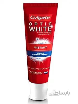 خمیر دندان Colgate مدل Optic White Instant