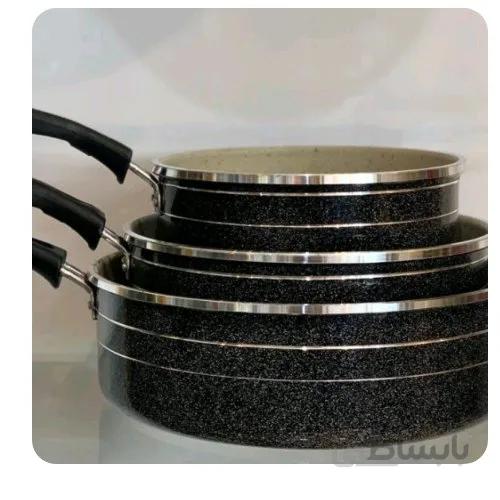 سه تابه گرانیتی طرح چدن کیژان تک دسته