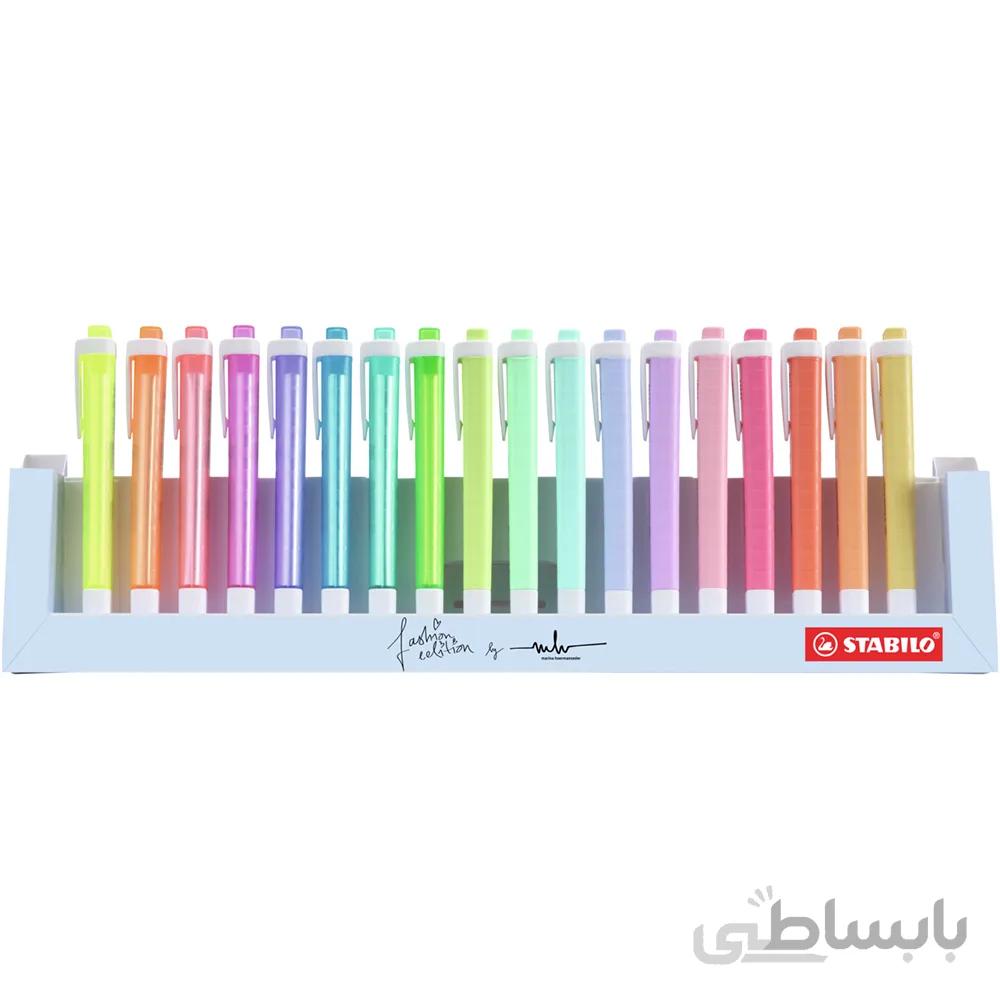 ماژیک هایلایتر رومیزی 18 رنگ استابیلو مدل Swing Cool Desk