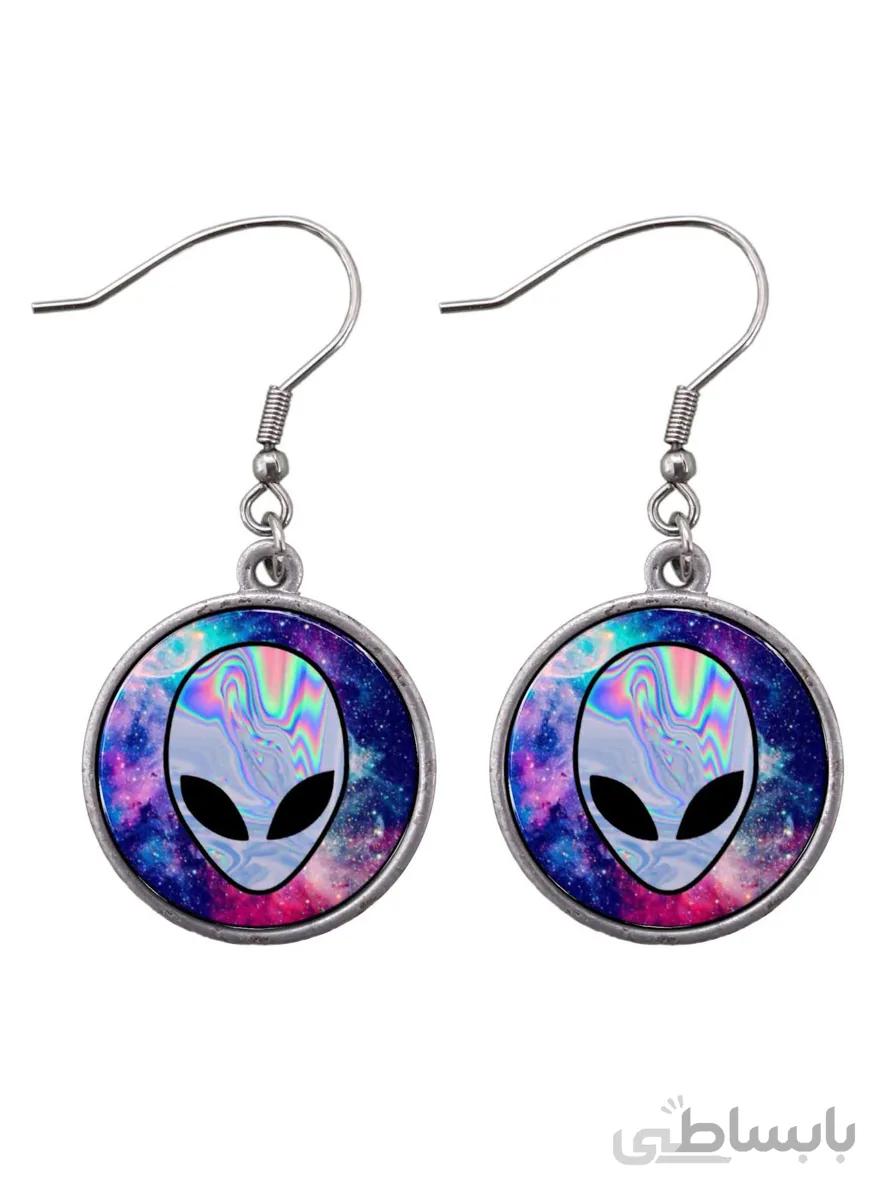 گوشواره دخترانه طرح آدم فضایی