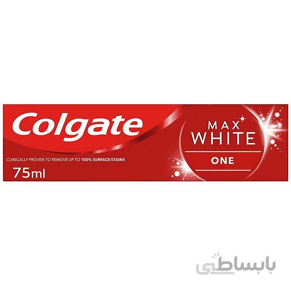 خمیر دندان سفید کننده روزانه colgate مدل Max White | ضد حساسیت با طعم نعنایی | 75 میل ا Colgate Max White Toothpaste 75ml
