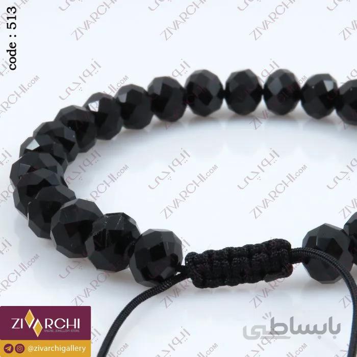 دستبند مهره ای کریستالی 513