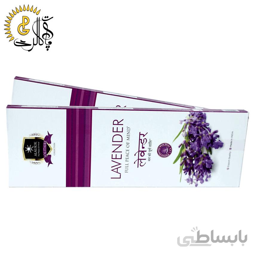 عود دستساز 100گرمی لوندر برند Alaukik کد 1149