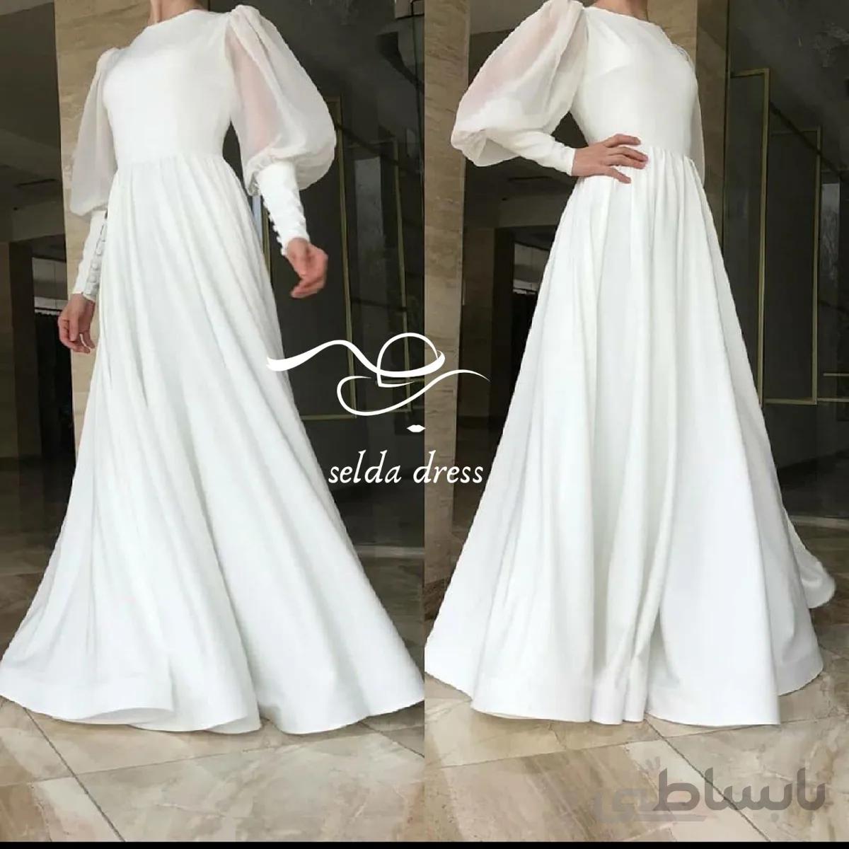 لباس فرمالیته زیبا و جدید ۱۳۲۱ - سفید / ۴۴ ا 1321