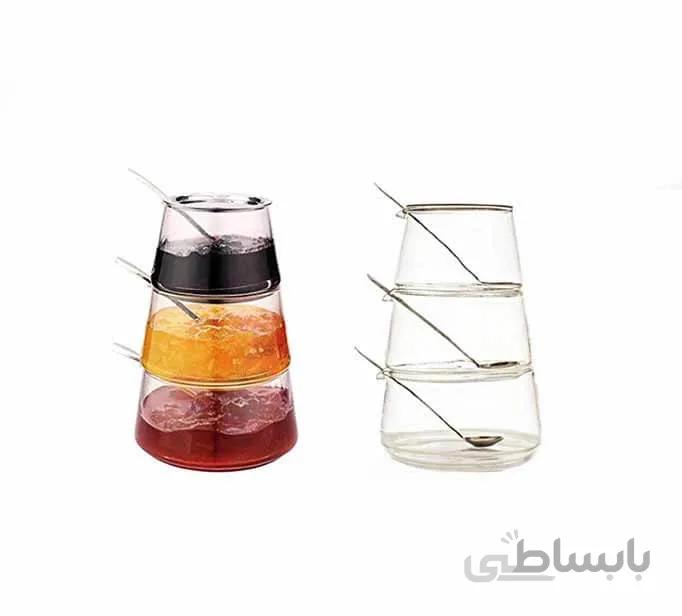 ظرف مربا خوری 3 عددی