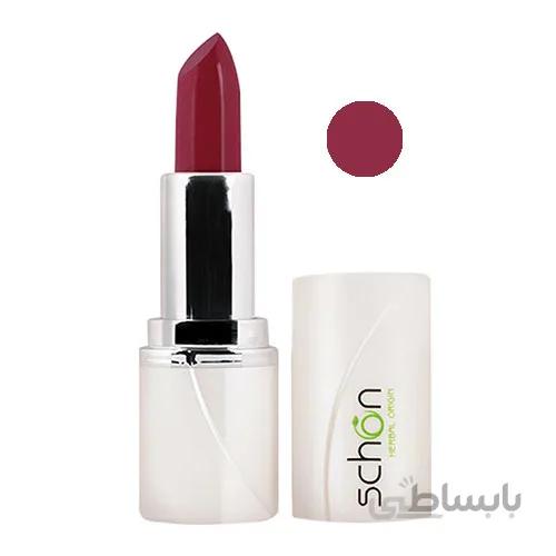 رژ لب جامد نیمه مات شون سری Velvet Semi Matt شماره M61 ا Schon Velvet Semi Matt Lipstick No. M61