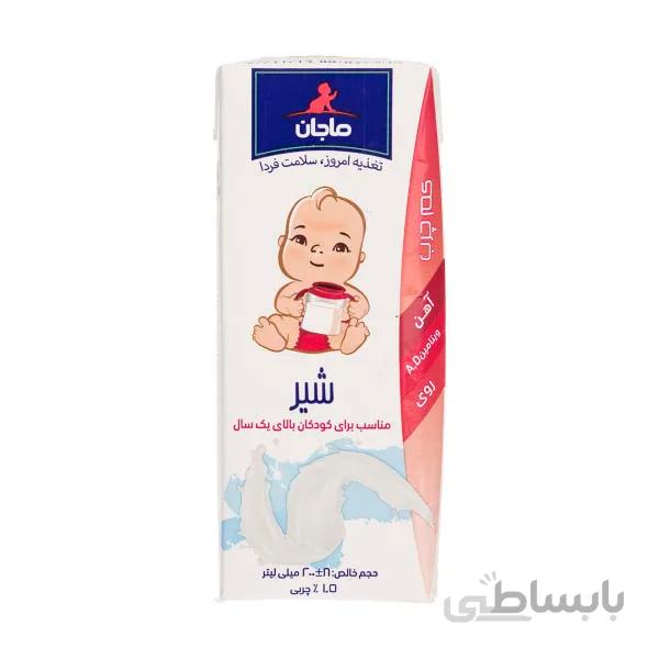 شیر کم چرب غنی شده ماجان کاله مقدار ۰٫۲ لیتر