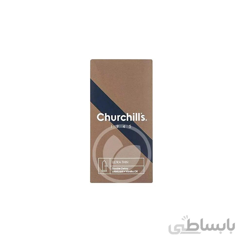 کاندوم تاخیری و بسیار نازک چرچیلز Super Sensation بسته 12 عددی ا Condom Churchill's Ultra Thin 12 Pcs