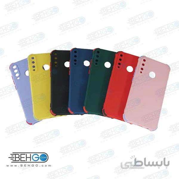 قاب هواوی Y7P کاور مدل ژله ای دکمه رنگی محکم ضد ضربه با محافظ لنز دوربین گوشی وای 7 پی 2020 گارد محافظ قاب Camera Cover color key Case for Huawei Y7P