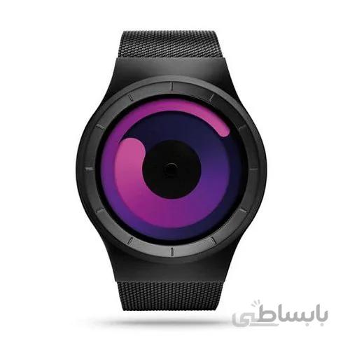 ZIIIRO عطارد Unisex ساعت مشکی بنفش ا ZIIIRO Mercury Unisex Watches Black Purple