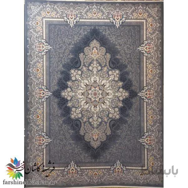 فرش 700 شانه طرح دلاریس زمینه دودی