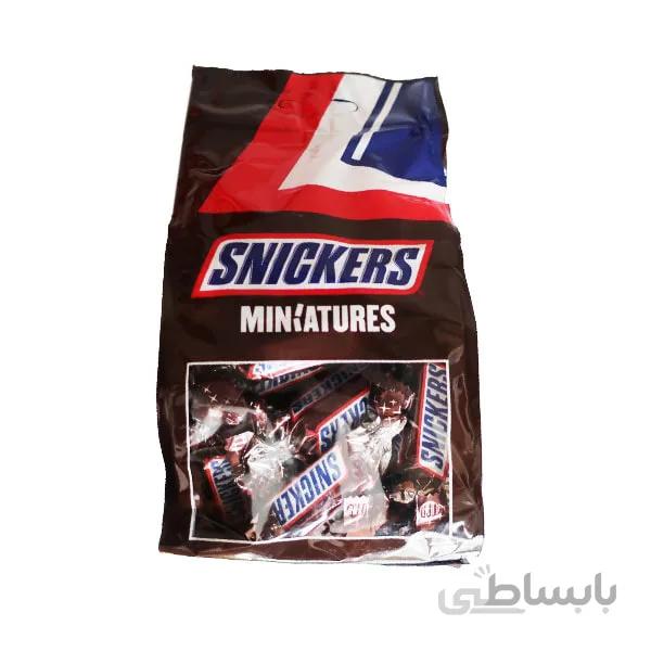 شکلات اسنیکرز پاکتی مینیاتور 220 گرم – SNICKERS MINIATURES