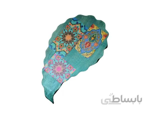 آیینه دستی چوبی مدل اشک