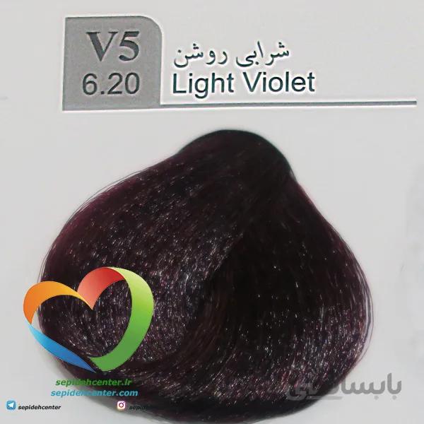 رنگ موی لاکچری دوپیر مدل V5 (6.20) شرابی روشن100 میل | Dupier Hair Color