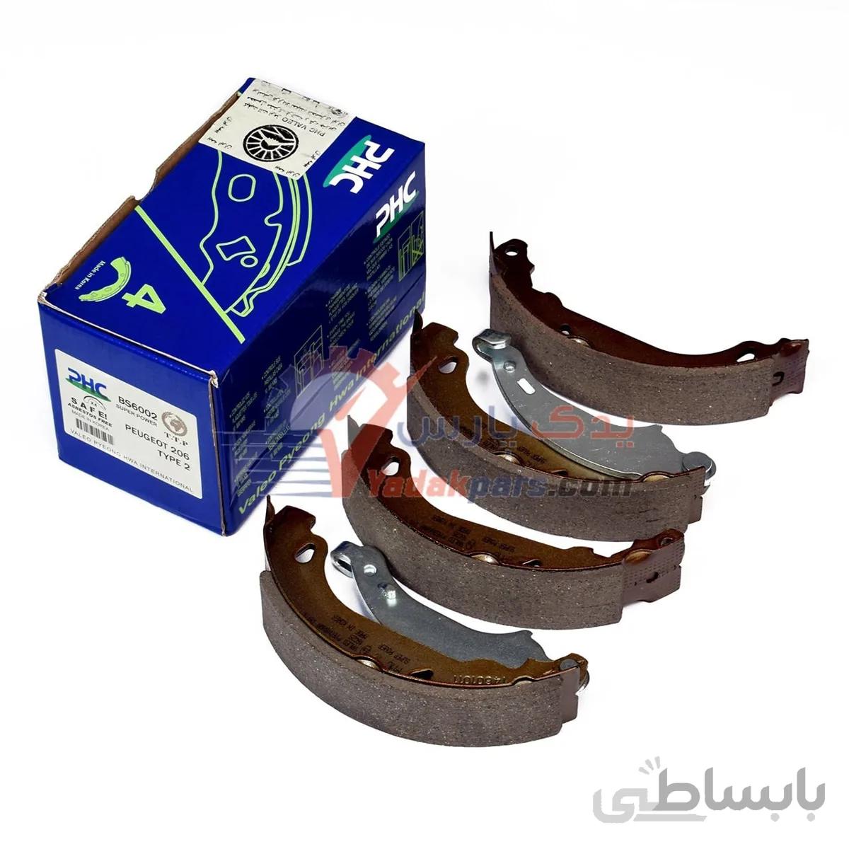 لنت ترمز عقب پژو ۲۰۶ تیپ ۲ مدل پی اچ سی والئو ( phc-valeo ) ا PHC VALEO super power original material brake pad for peugeot206 type2