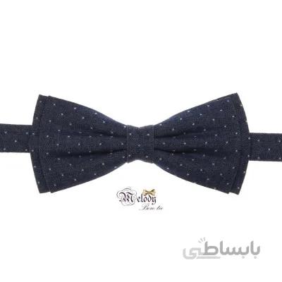 پاپیون سری مندو - مردانه (لی طرح خالدار سفید ریز)