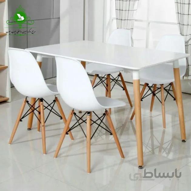 میز ناهارخوری چهار نفره مدل آرین مستطیلی