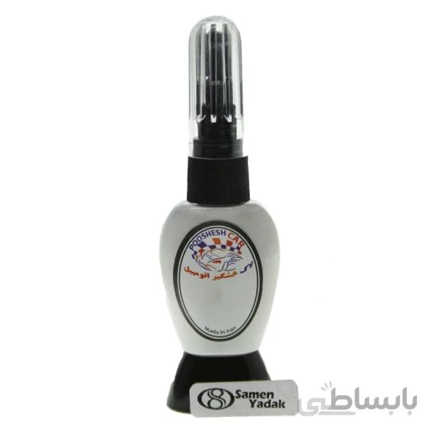 لاک خشگیر اتومبیل رنگ سفید کد W1 - 1150861 ا لاک خشگیر اتومبیل دارای دو نوع سر سوزنی (مانند قلم های غلط گیر) و فرچه ای (مانند فرچه لاک ناخن) می باشد. این لاک مقاوم در برابر آب و مواد شوینده و دارای رنگ بندی بر اساس کد رنگ خودرو می باشد.