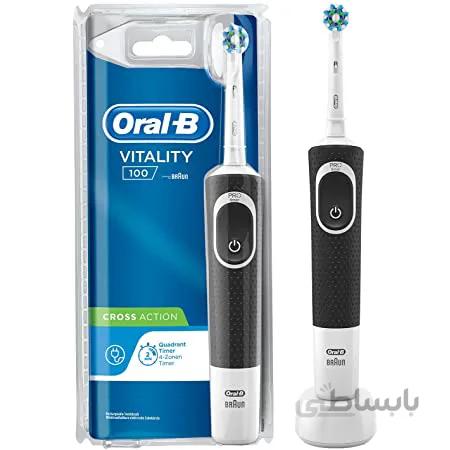 مسواک برقی اورال بی مدل Vitality 100 – Cross Action مشکی