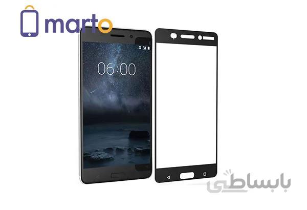 محافظ صفحه نمایش شیشه ای بوف مدل 5D مناسب برای گوشی نوکیا 6 ا BUFF 5D glass screen protector for Nokia 6