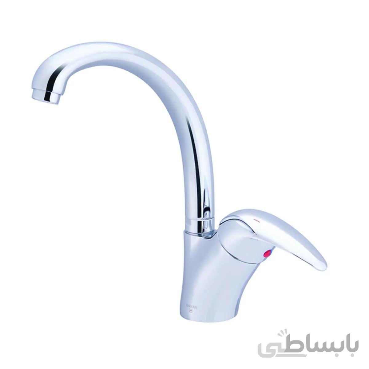 شیر اشپزخانه ثابت صدف کروم شایان ا Sadaf Chrome Fix Kitchen