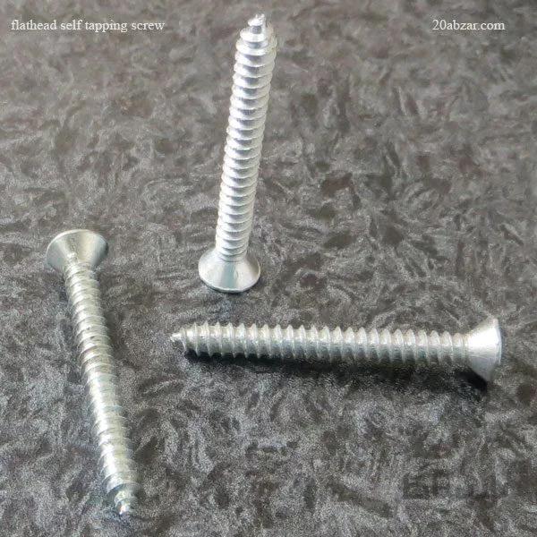 پیچ خودکار سر تخت چهارسو با قطر ۳ میلی متر و طول ۱۳ میلی متر (بسته ۵۰۰ عددی)