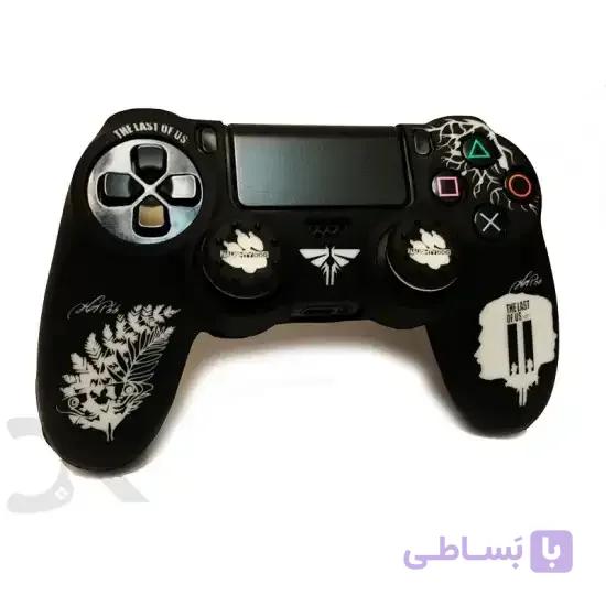 روکش دسته پلی استیشن 4 +2عدد محافظ آنالوگ - Silicone Cover Dualshock 4 The Last of Us Part2