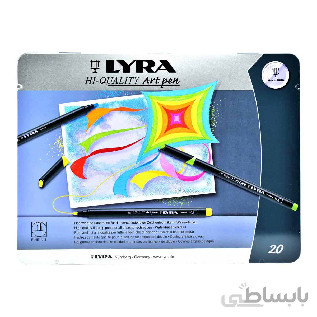 ماژیک حرفه ای 20 رنگ لیرا مدل Art Pen Professional